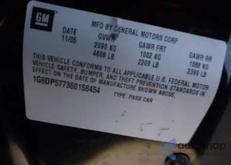 2006 Cadillac Cts Standard z USA, uszkodzony, nr VIN 1G6DP577360158454